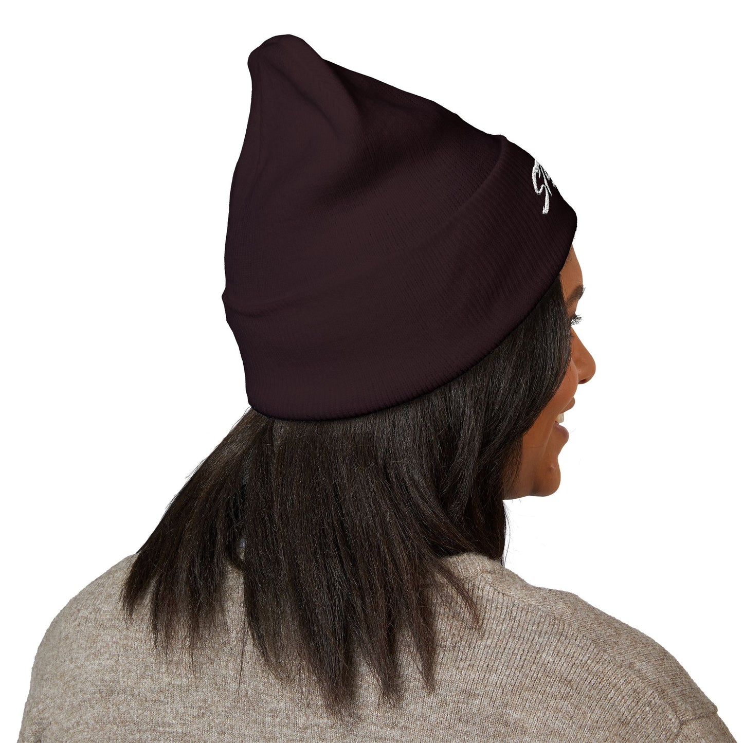 Embroidered STA4VEX Cuffed Beanie — Classic Knit Winter Hat