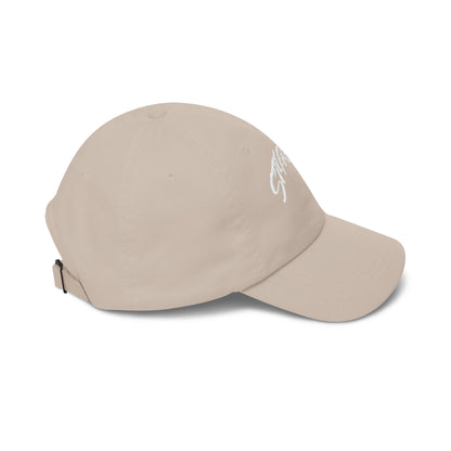Dad Cap — Gold Glitter “ST4RVEX” Embroidered Baseball Hat