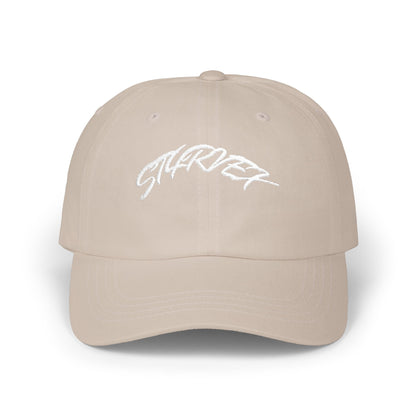 Dad Cap — Gold Glitter “ST4RVEX” Embroidered Baseball Hat