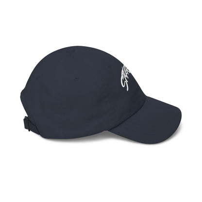 Dad Cap — Gold Glitter “ST4RVEX” Embroidered Baseball Hat