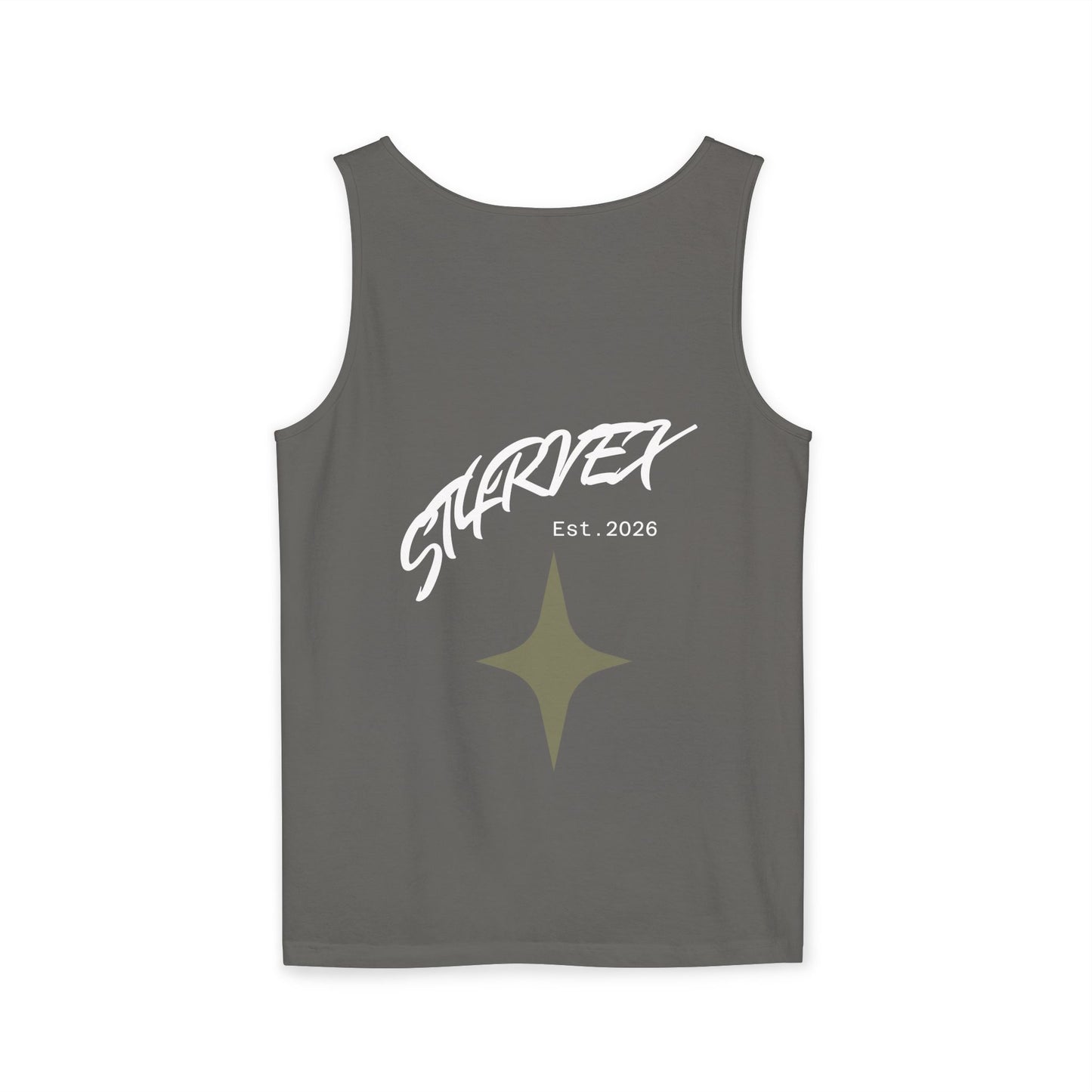 Starvex Sparkle Tank Top — Retro Star Graphic "EST. 2026"