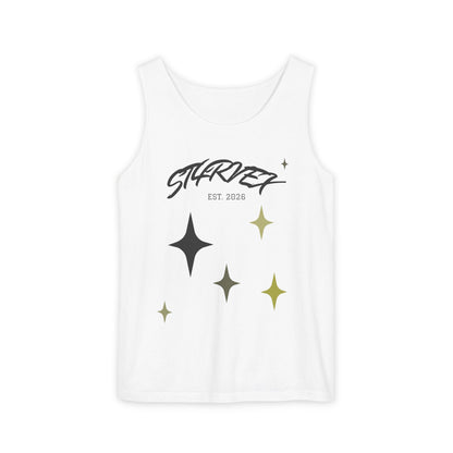 Starvex Sparkle Tank Top — Retro Star Graphic "EST. 2026"