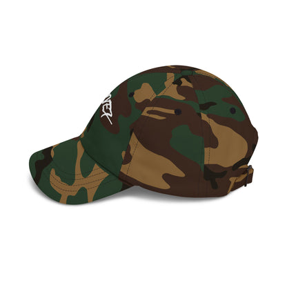 Dad Cap — Gold Glitter “ST4RVEX” Embroidered Baseball Hat