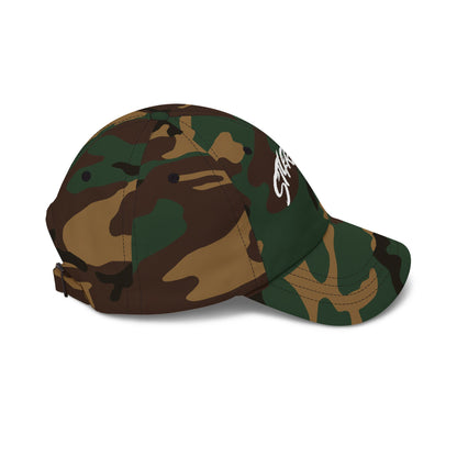Dad Cap — Gold Glitter “ST4RVEX” Embroidered Baseball Hat