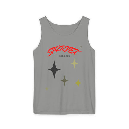Starvex Sparkle Tank Top — Retro Star Graphic "EST. 2026"