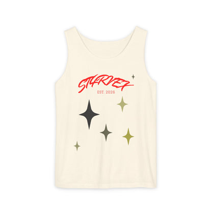 Starvex Sparkle Tank Top — Retro Star Graphic "EST. 2026"