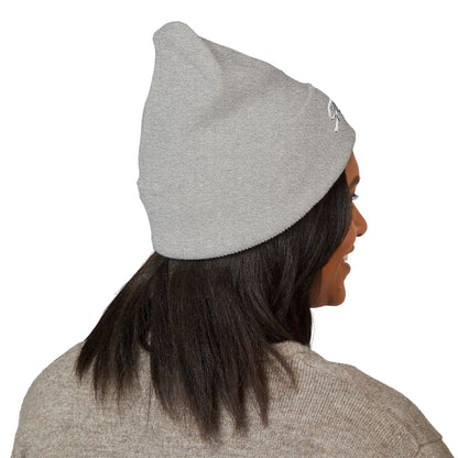 Embroidered STA4VEX Cuffed Beanie — Classic Knit Winter Hat