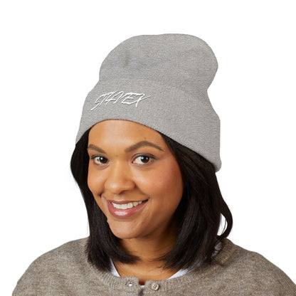Embroidered STA4VEX Cuffed Beanie — Classic Knit Winter Hat