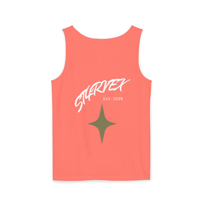 Starvex Sparkle Tank Top — Retro Star Graphic "EST. 2026"