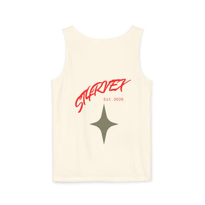 Starvex Sparkle Tank Top — Retro Star Graphic "EST. 2026"