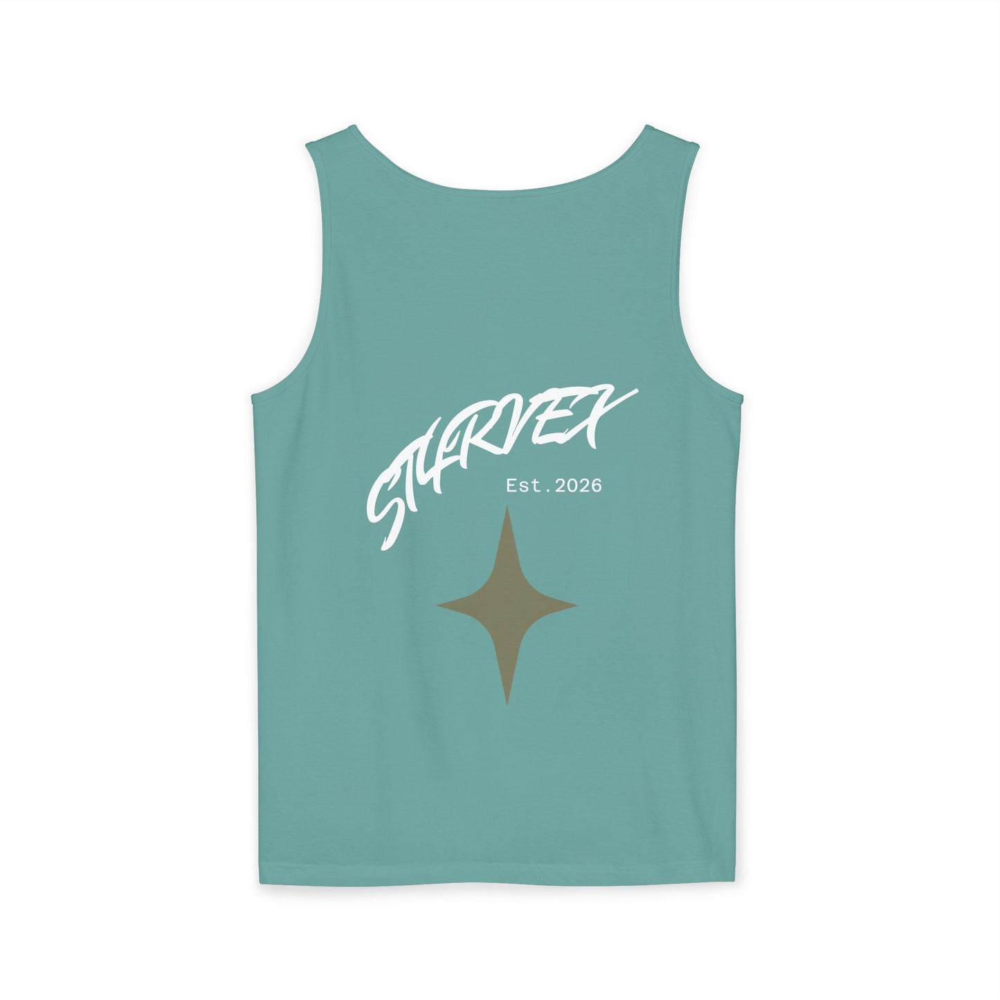 Starvex Sparkle Tank Top — Retro Star Graphic "EST. 2026"