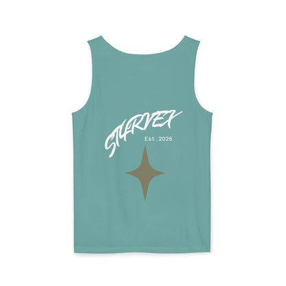 Starvex Sparkle Tank Top — Retro Star Graphic "EST. 2026"
