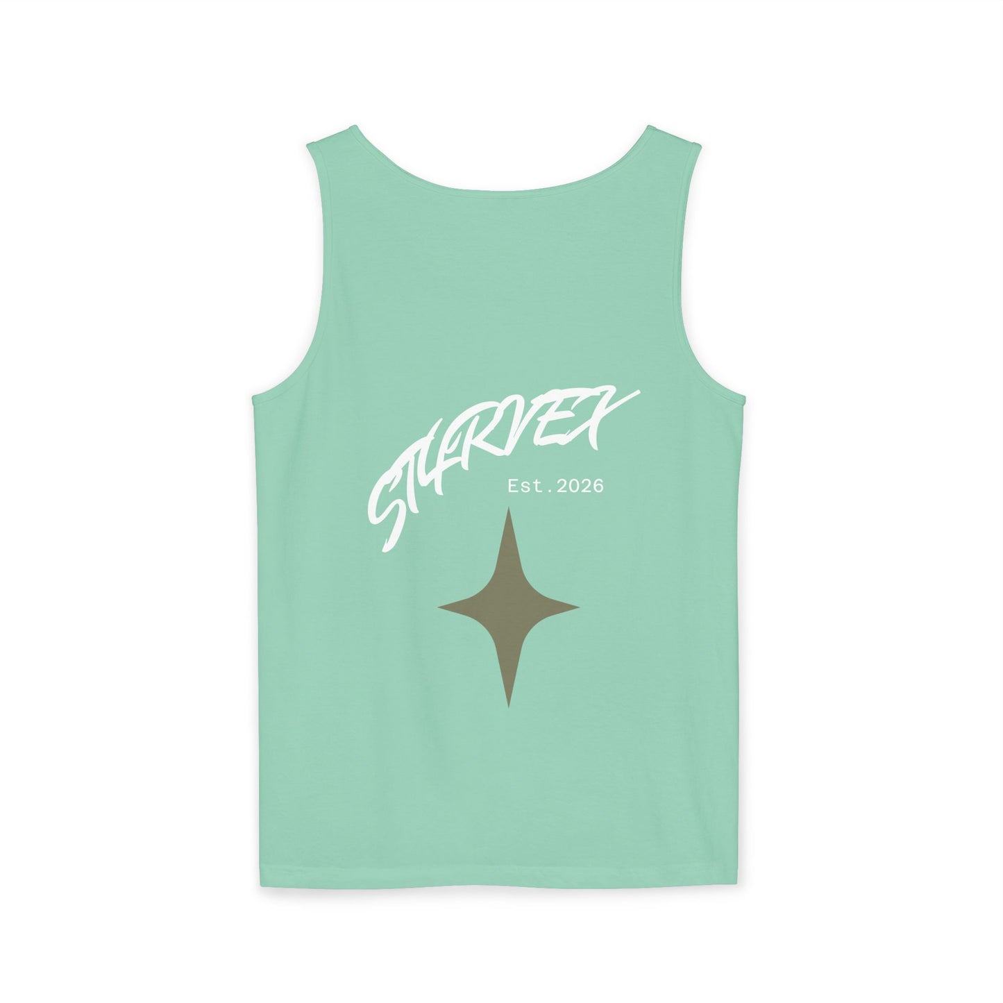 Starvex Sparkle Tank Top — Retro Star Graphic "EST. 2026"