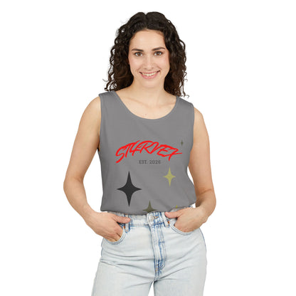 Starvex Sparkle Tank Top — Retro Star Graphic "EST. 2026"