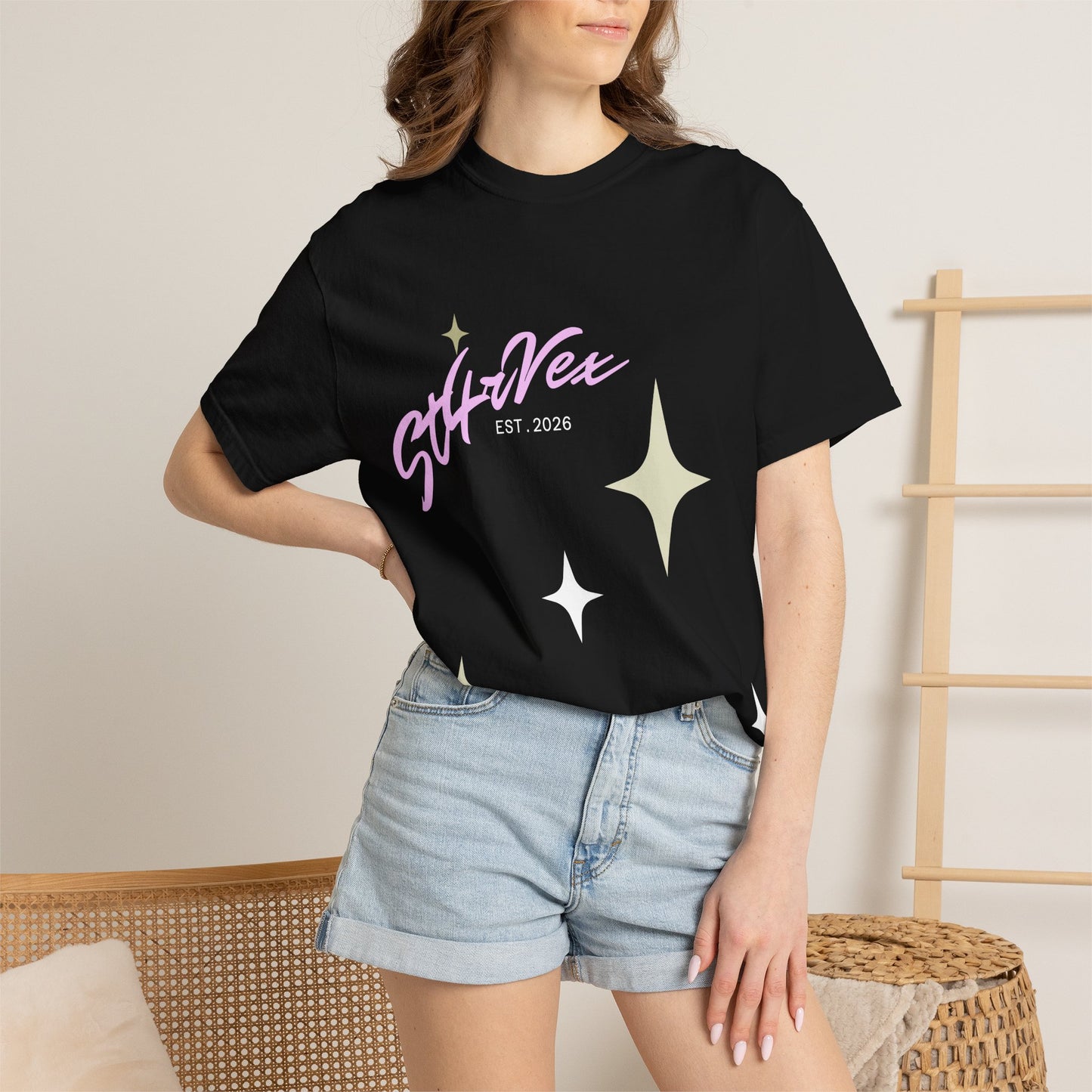 StarVex retro sparkles T-Shirt | vintage star logo tee, celestial graphic