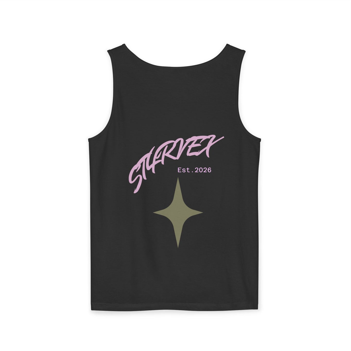 Starvex Sparkle Tank Top — Retro Star Graphic "EST. 2026"