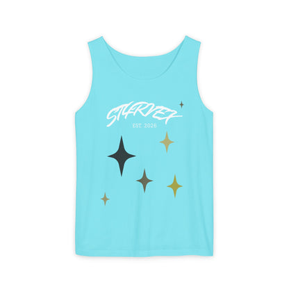Starvex Sparkle Tank Top — Retro Star Graphic "EST. 2026"