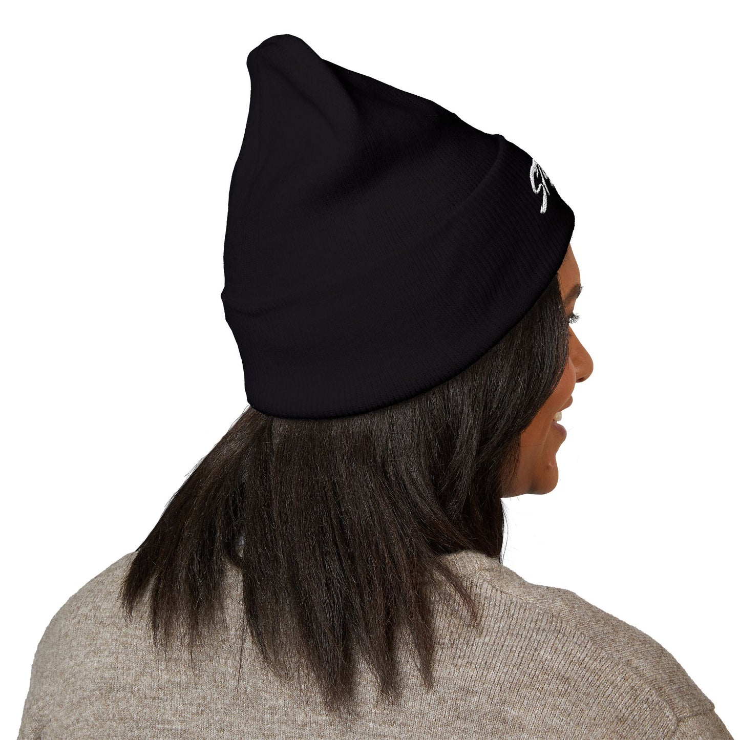 Embroidered STA4VEX Cuffed Beanie — Classic Knit Winter Hat