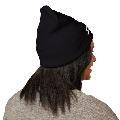 Embroidered STA4VEX Cuffed Beanie — Classic Knit Winter Hat