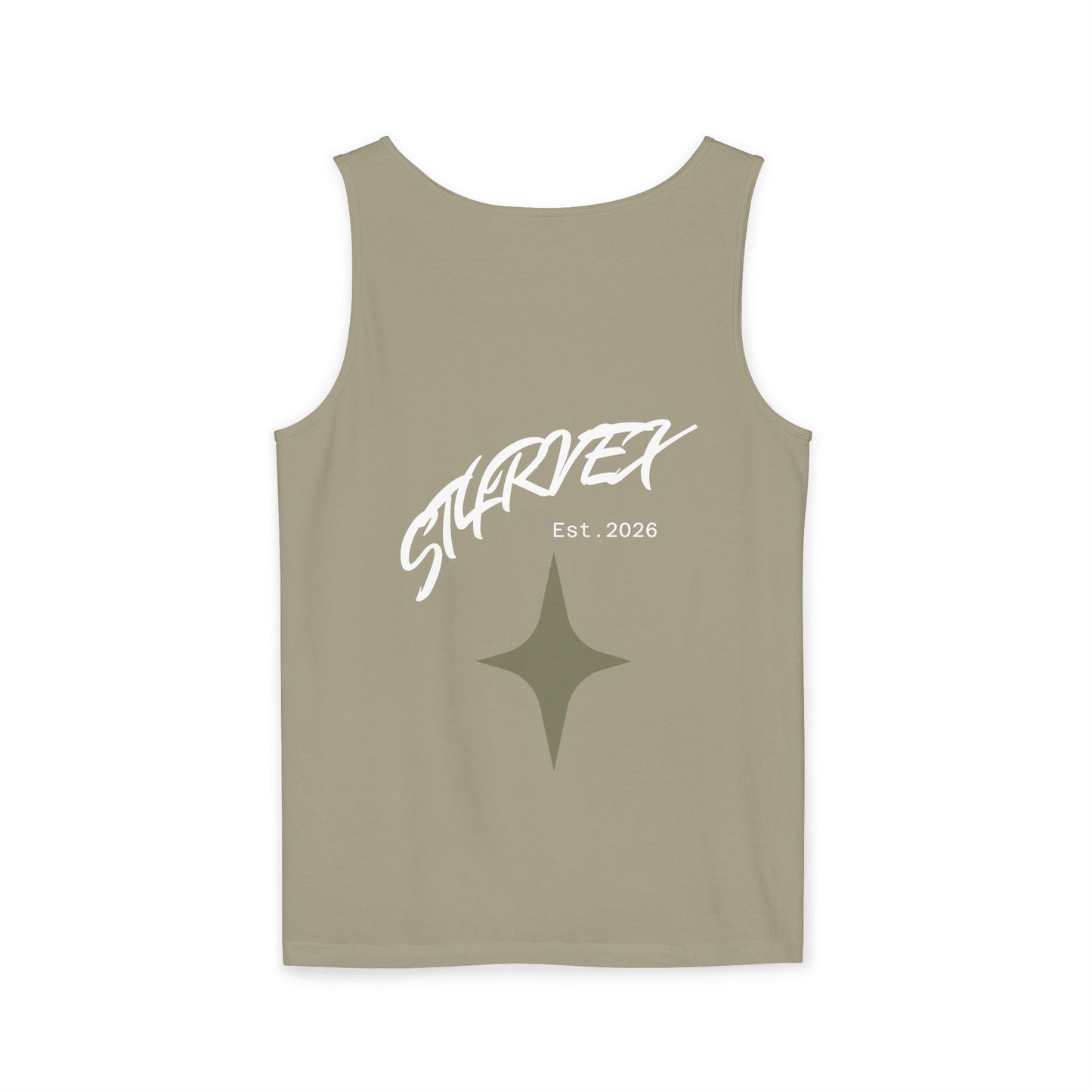 Starvex Sparkle Tank Top — Retro Star Graphic "EST. 2026"