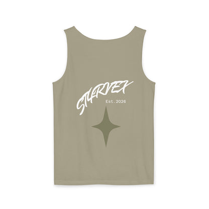 Starvex Sparkle Tank Top — Retro Star Graphic "EST. 2026"