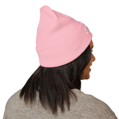 Embroidered STA4VEX Cuffed Beanie — Classic Knit Winter Hat