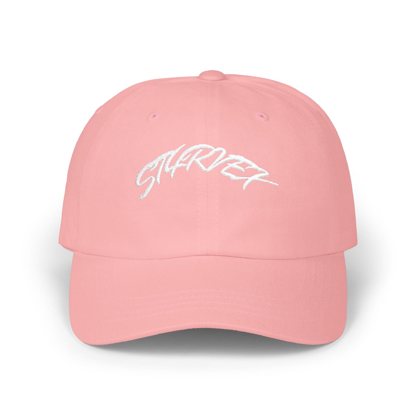 Dad Cap — Gold Glitter “ST4RVEX” Embroidered Baseball Hat