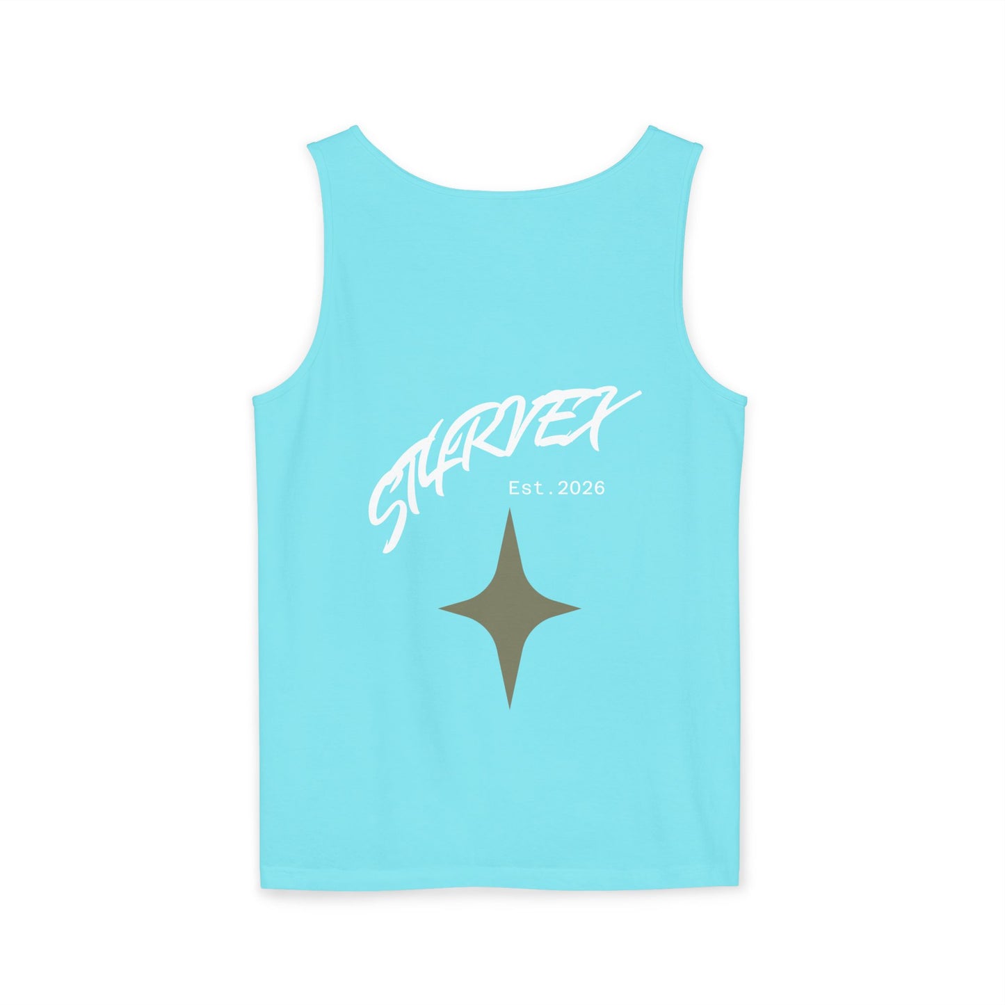 Starvex Sparkle Tank Top — Retro Star Graphic "EST. 2026"