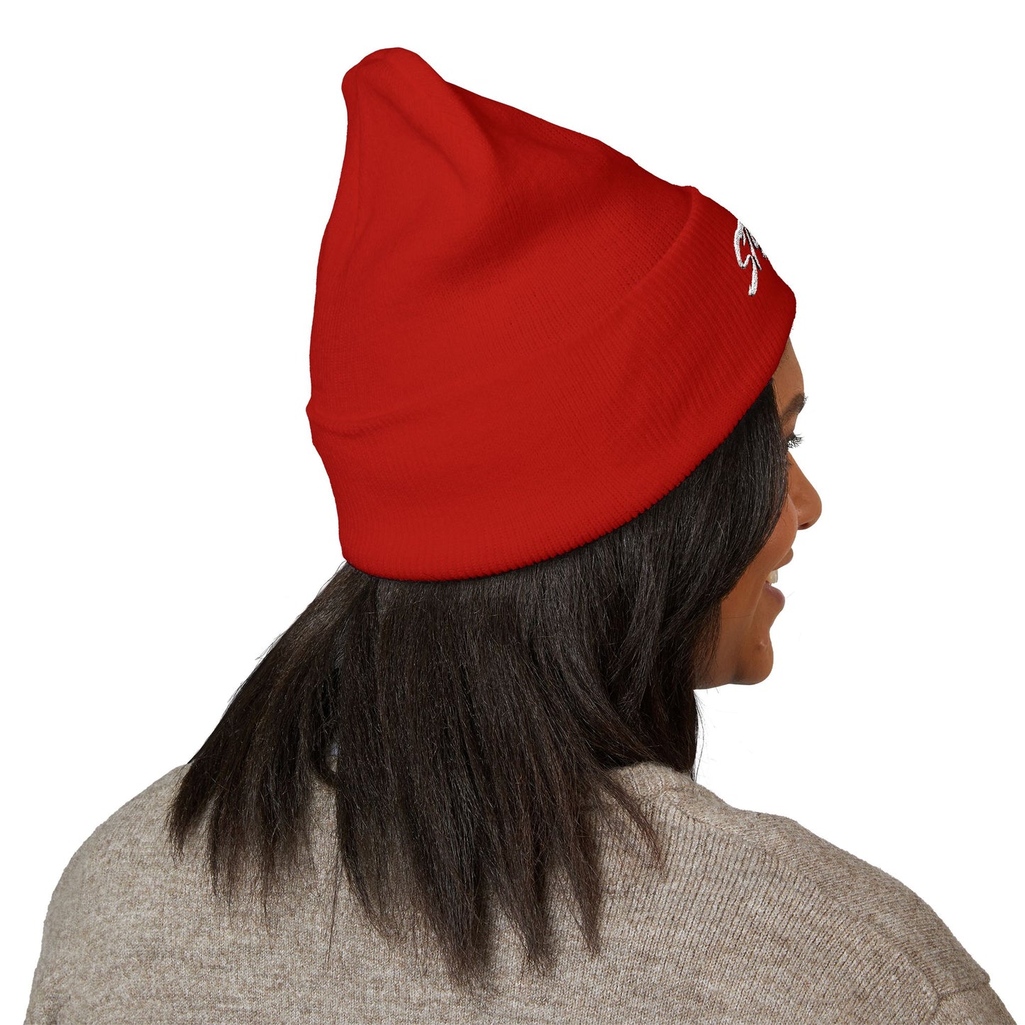 Embroidered STA4VEX Cuffed Beanie — Classic Knit Winter Hat