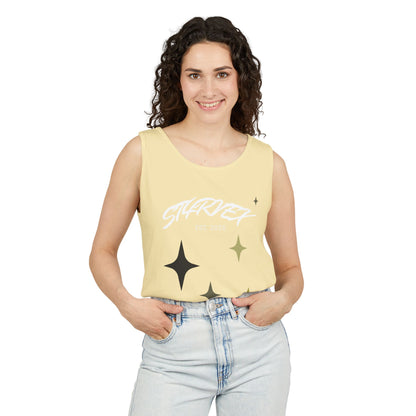 Starvex Sparkle Tank Top — Retro Star Graphic "EST. 2026"