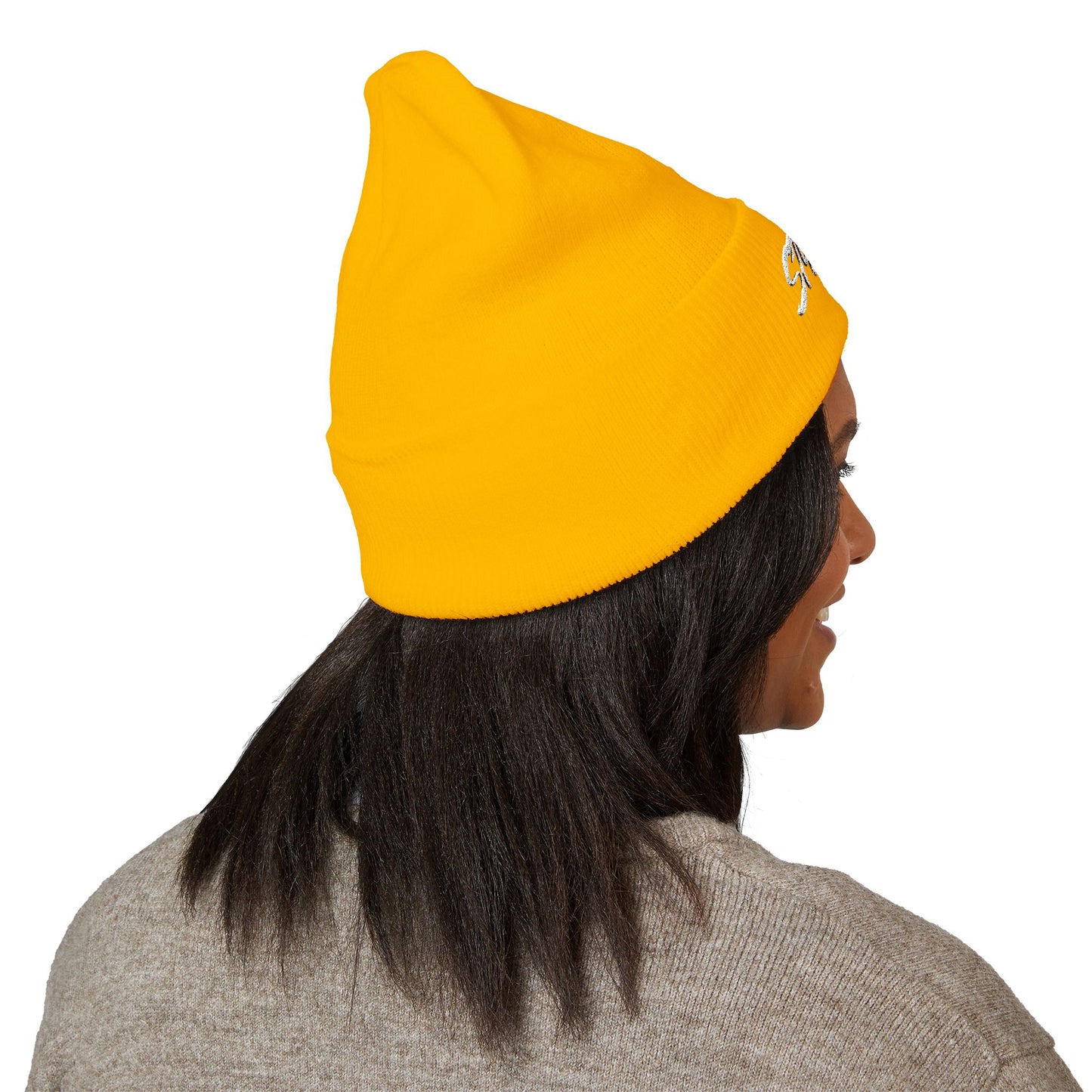 Embroidered STA4VEX Cuffed Beanie — Classic Knit Winter Hat