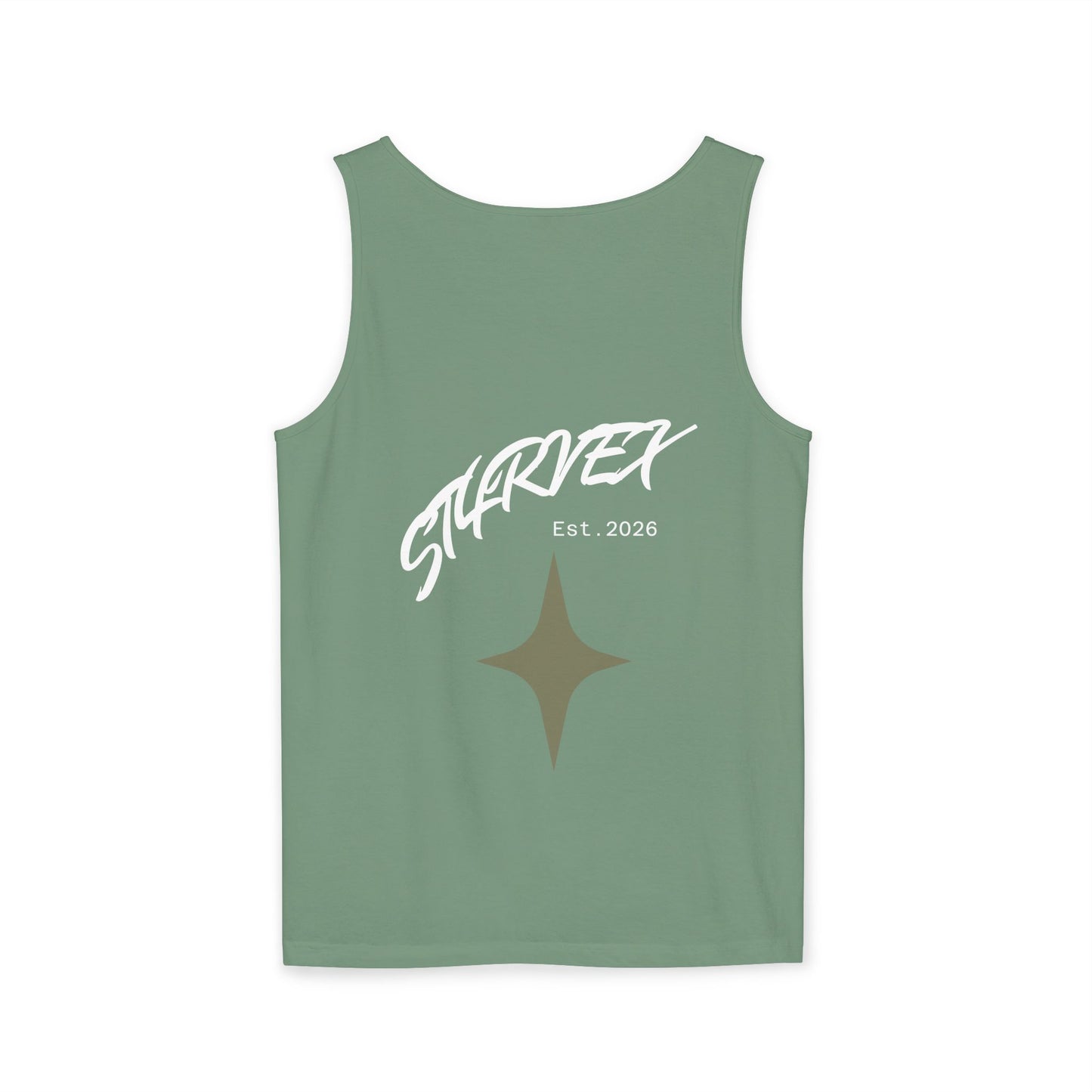 Starvex Sparkle Tank Top — Retro Star Graphic "EST. 2026"