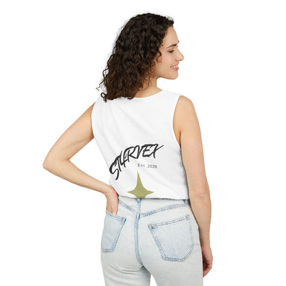 Starvex Sparkle Tank Top — Retro Star Graphic "EST. 2026"