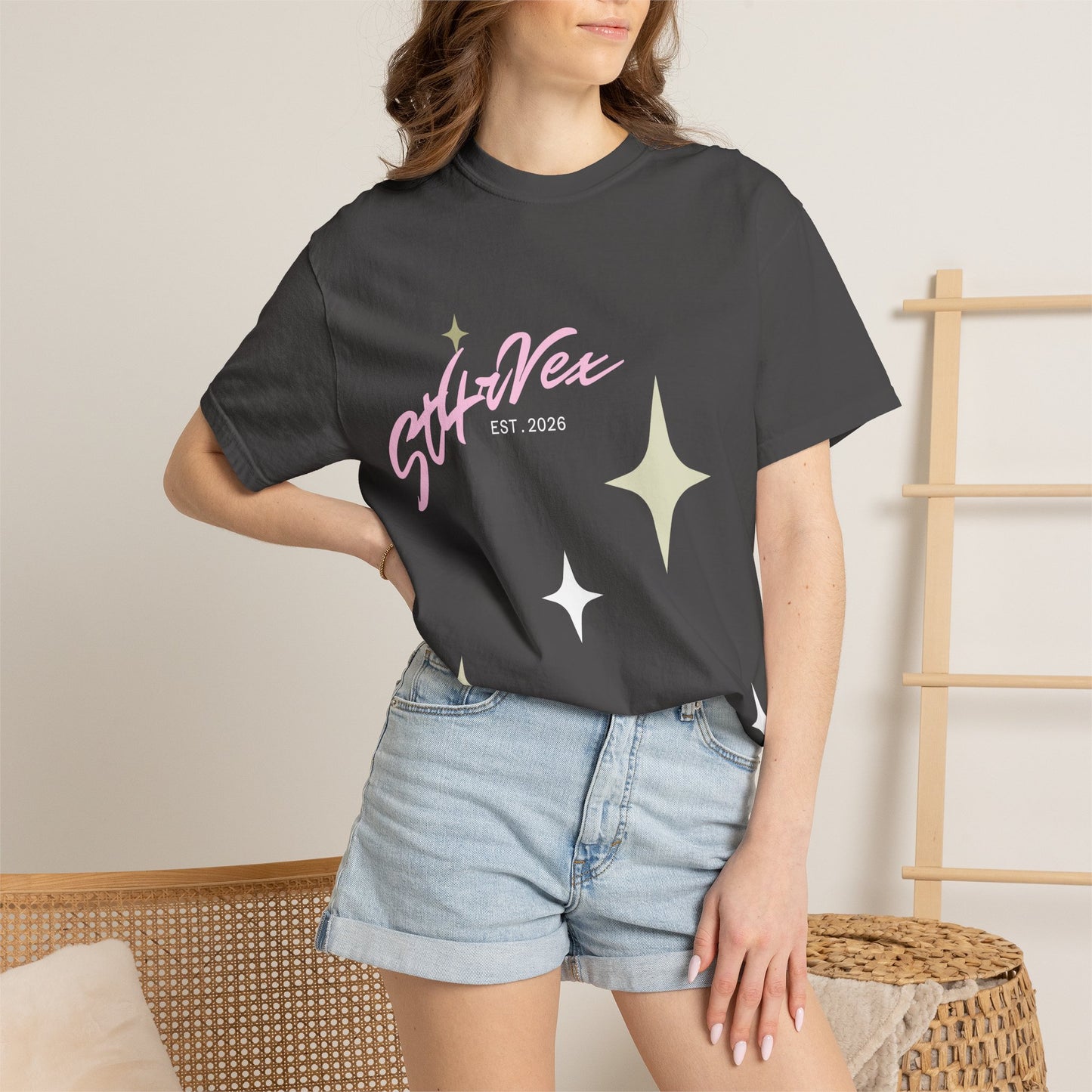 StarVex retro sparkles T-Shirt | vintage star logo tee, celestial graphic
