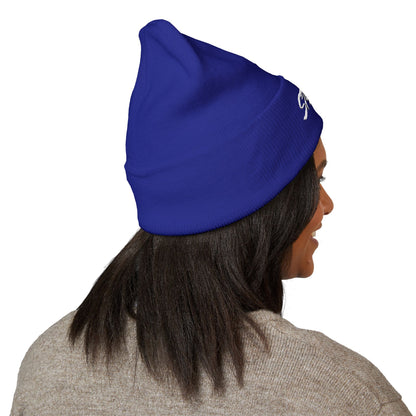Embroidered STA4VEX Cuffed Beanie — Classic Knit Winter Hat